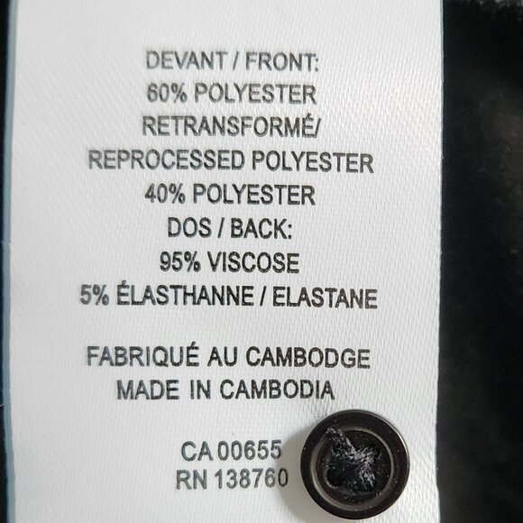 Womens Sleeveless Blouse, Blue and Black, Reitmans, Size XL - Picture 4 of 5